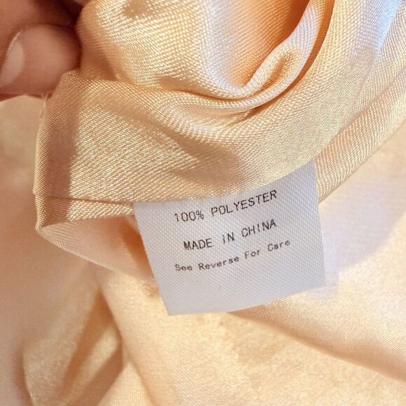 Ceremony by Joanna August Lacy Ruffle Trim Wrap Chiffon Gown Dress Size XS - Picture 10 of 13